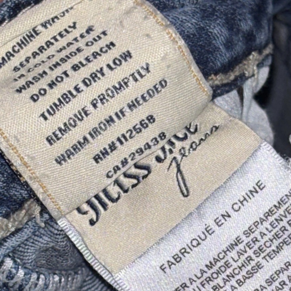 Miss Me Y2K Distressed Heavy Stick Micro Mini Booty Shorts SZ.27 - Picture 11 of 12